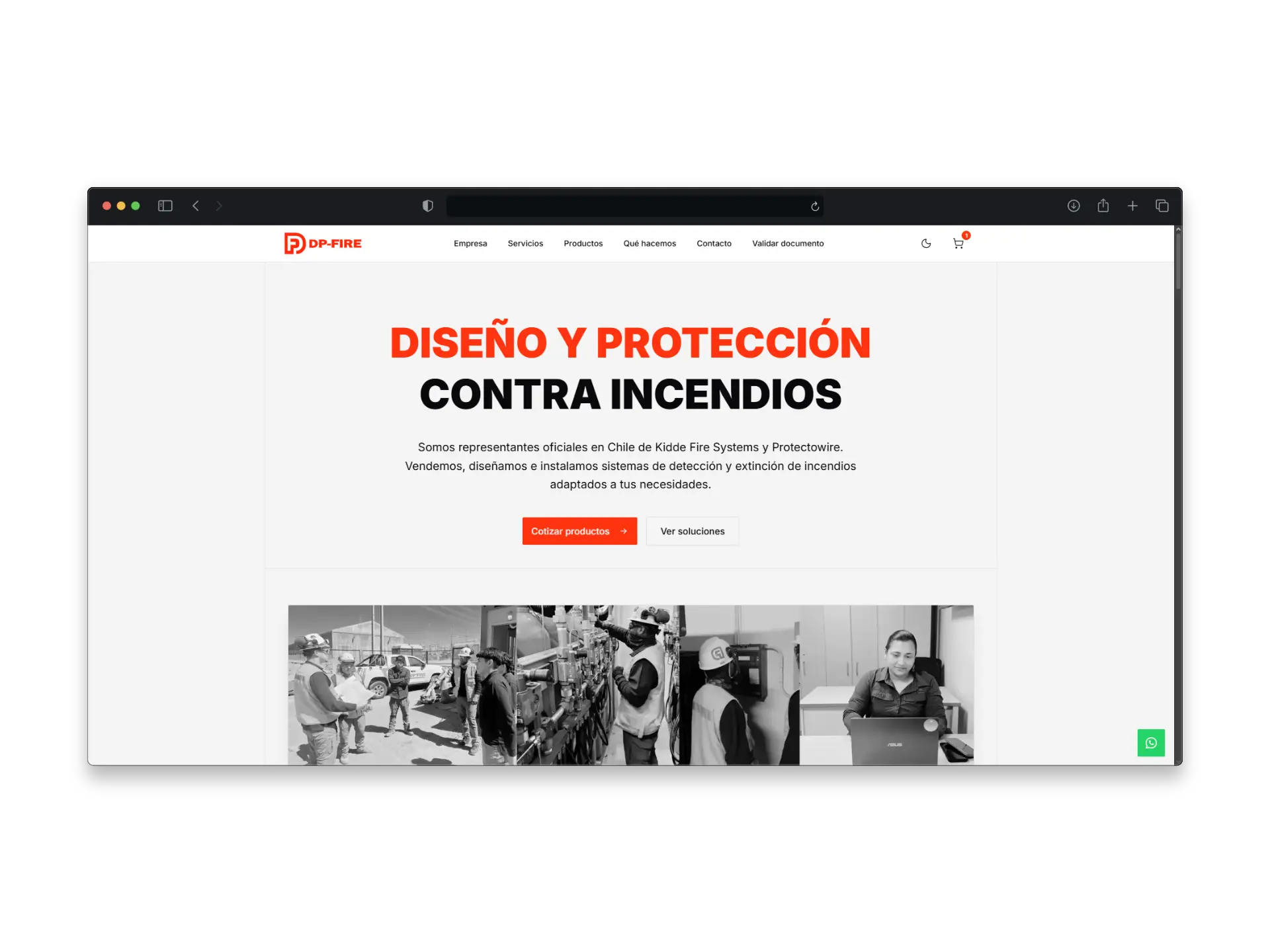 Vista previa del proyecto: Plataforma E-commerce: DP-FIRE